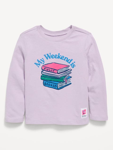 Long-Sleeve Graphic T-Shirt for Toddler Girls