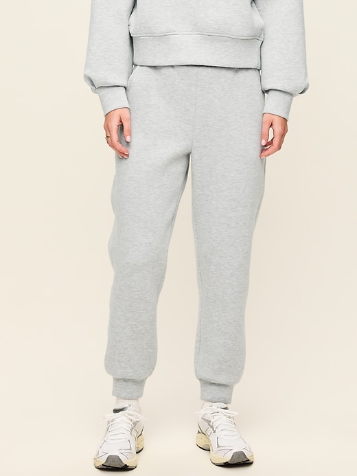 Image number 1 showing, High-Waisted Bounce Fleece Jogger Sweatpants