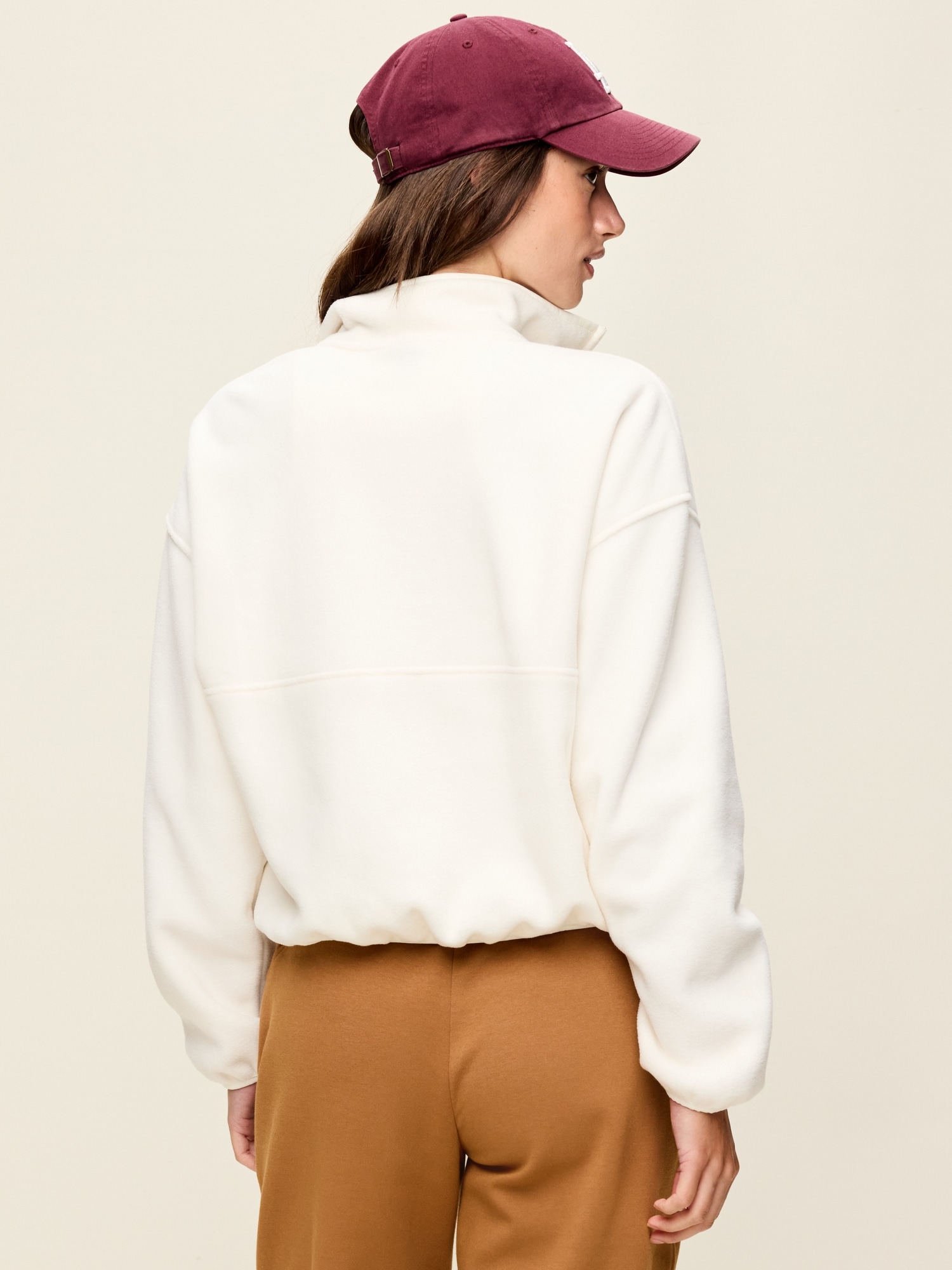 Oversized Half-Zip Performance Fleece Pullover