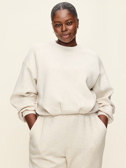 Image number 5 showing, Bounce Fleece Bubble-Hem Sweatshirt