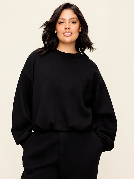 Image number 6 showing, Bounce Fleece Bubble-Hem Sweatshirt