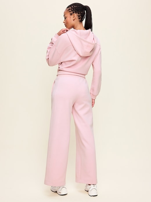 Image number 3 showing, Extra High-Waisted Dynamic Fleece Wide-Leg Sweatpants