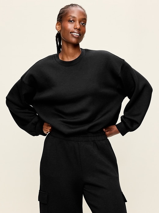 Image number 5 showing, Bounce Fleece Bubble-Hem Sweatshirt