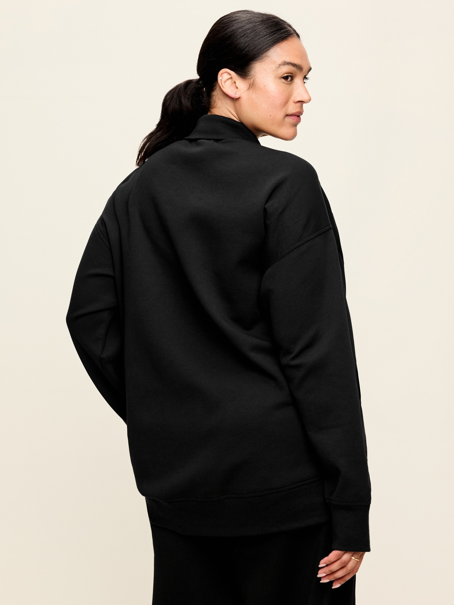 Dynamic Fleece Half-Zip Tunic Sweatshirt