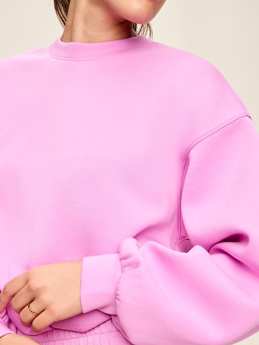 Image number 4 showing, Bounce Fleece Bubble-Hem Sweatshirt