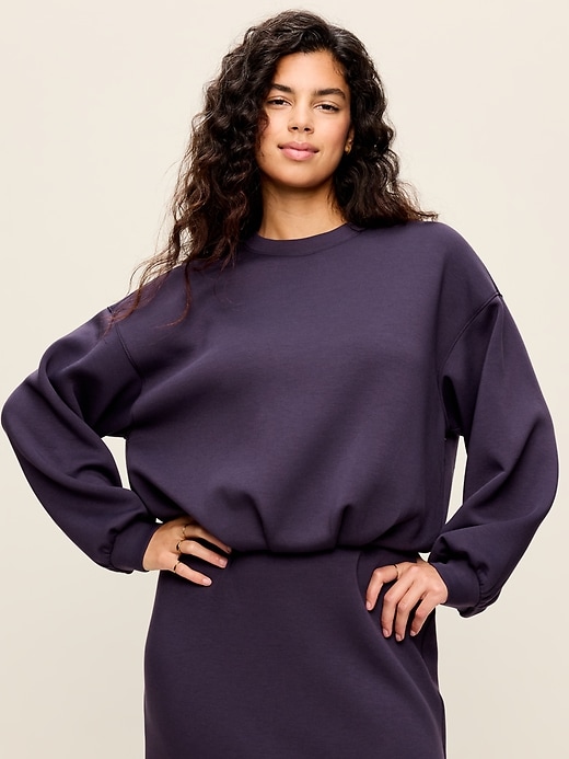 Image number 5 showing, Bounce Fleece Bubble-Hem Sweatshirt