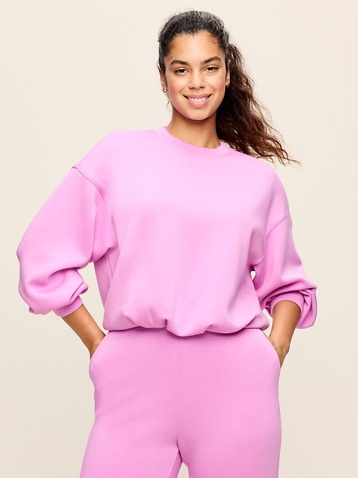 Image number 5 showing, Bounce Fleece Bubble-Hem Sweatshirt