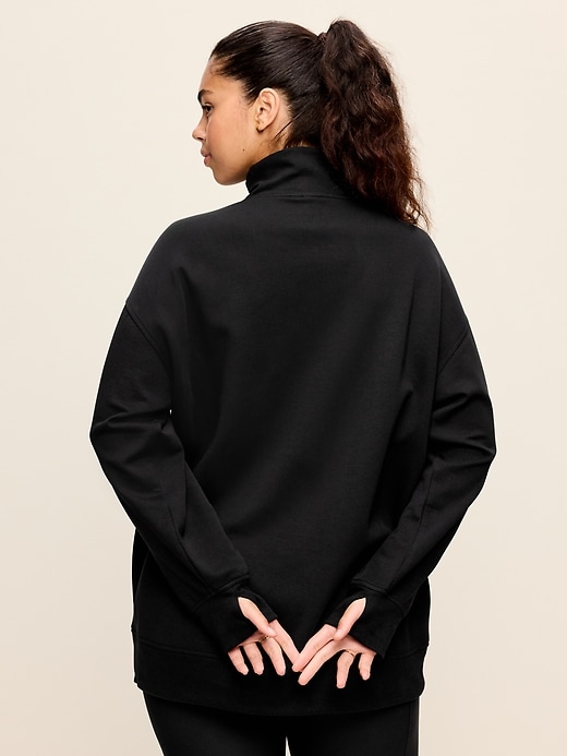 Image number 6 showing, Dynamic Fleece Half-Zip Tunic Sweatshirt