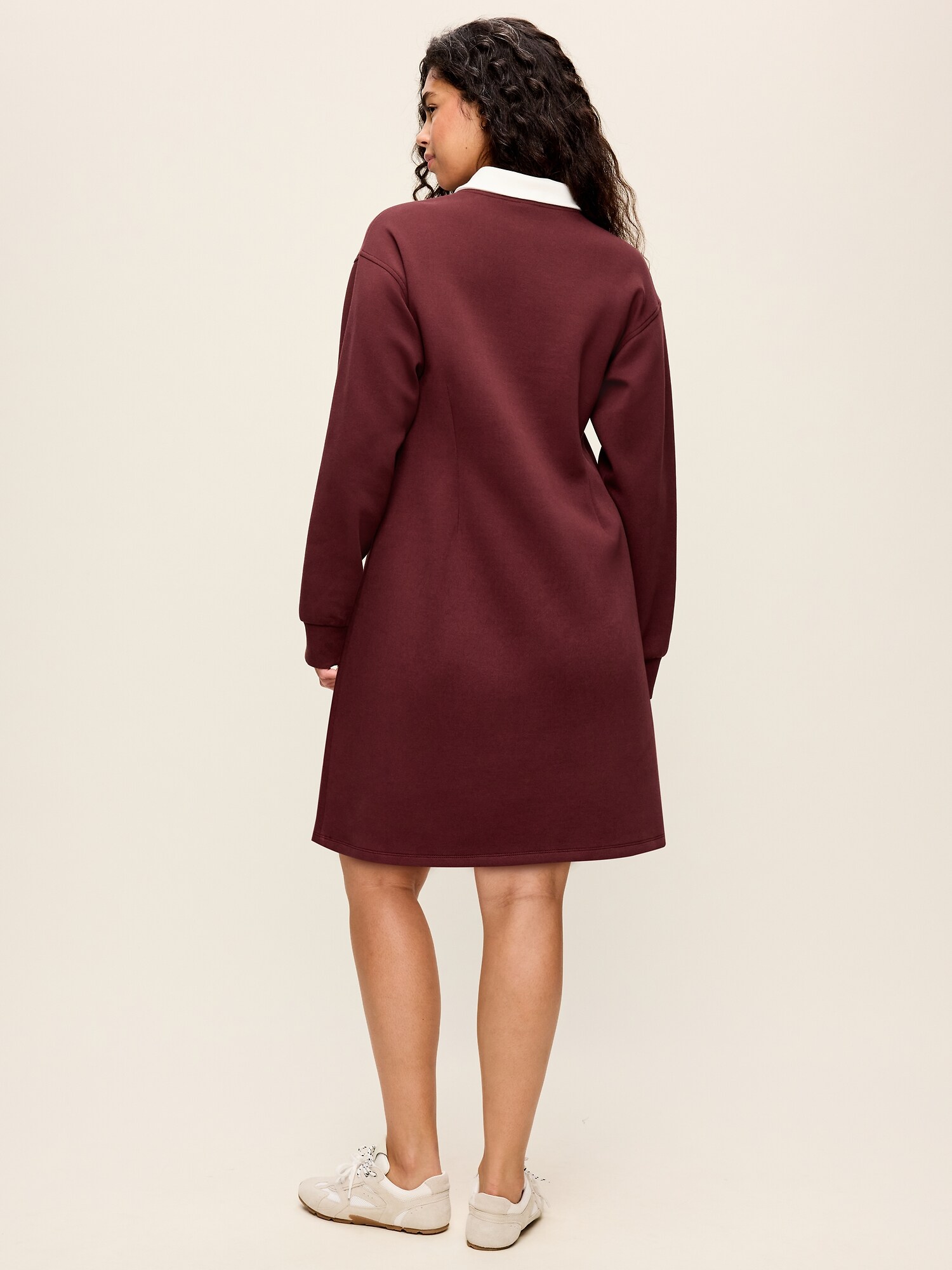 Женское платье Old Navy Dynamic Fleece Pique Polo Dress, цвет: Grand Canyon — фото 5