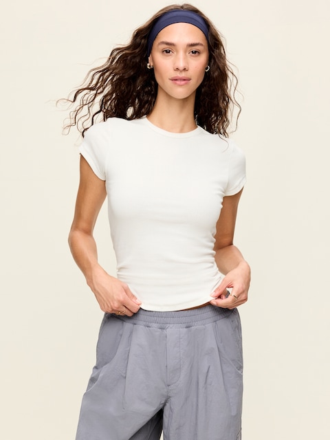 CloudLite Crew-Neck Ribbed T-Shirt