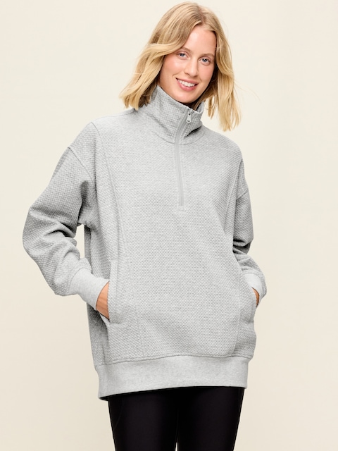 Dynamic Fleece Half-Zip Tunic Sweatshirt
