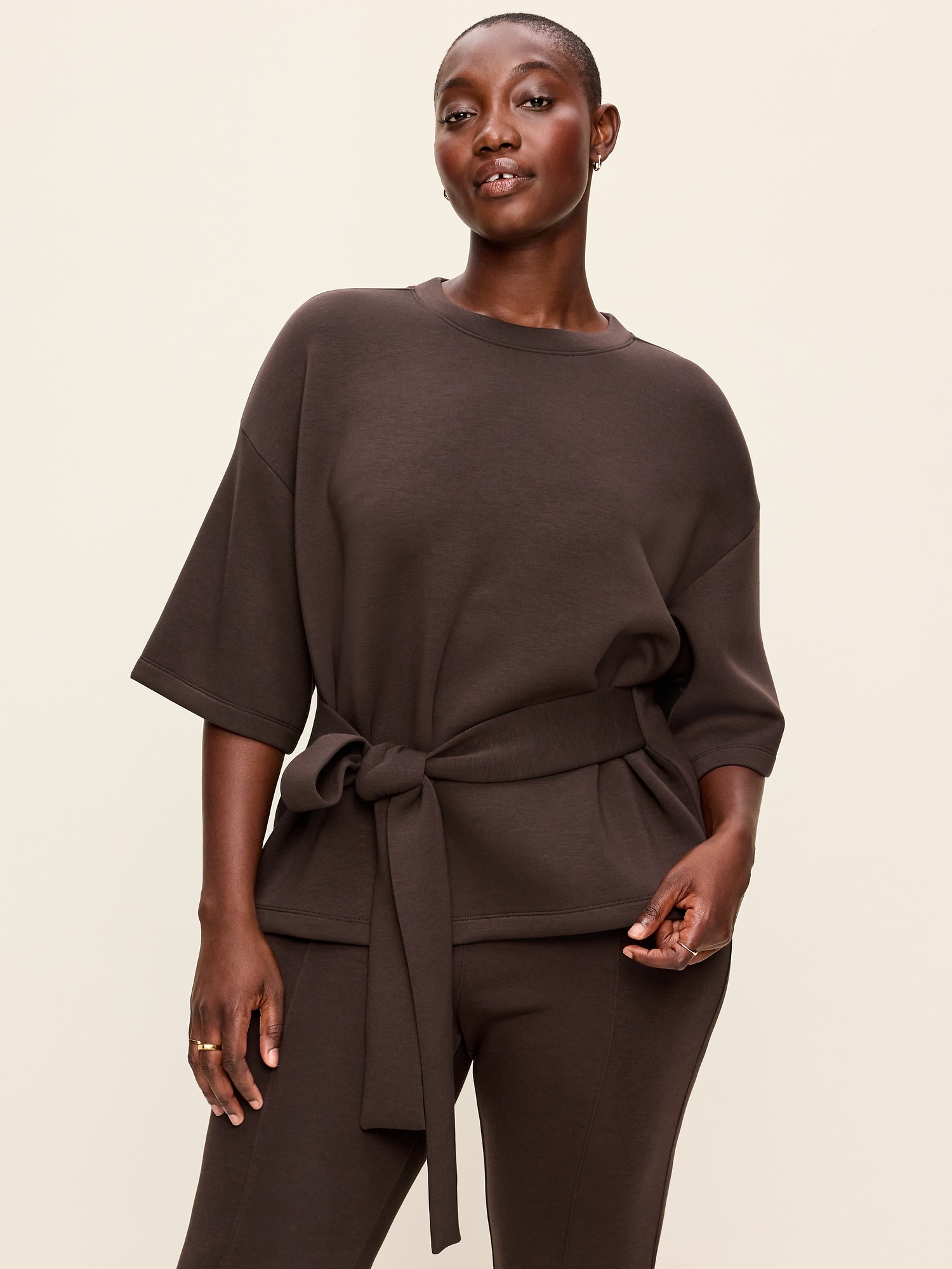 Bounce Fleece Wrap Top