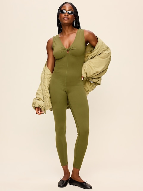 StudioSmooth Twist-Front Jumpsuit