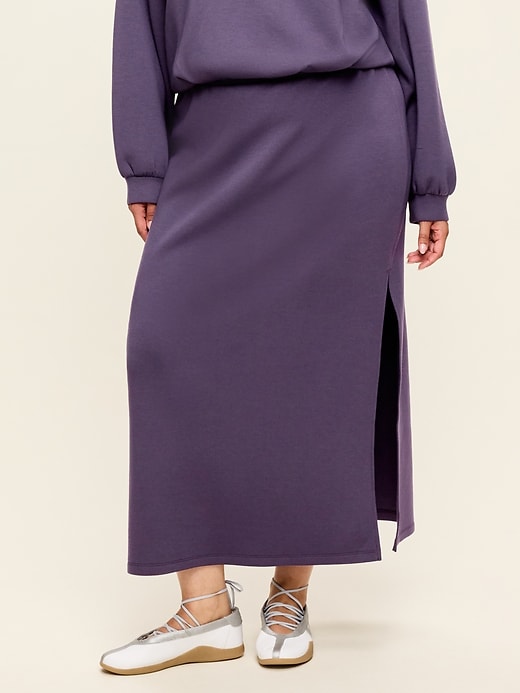 Image number 6 showing, High-Waisted Bounce Fleece Maxi Skirt