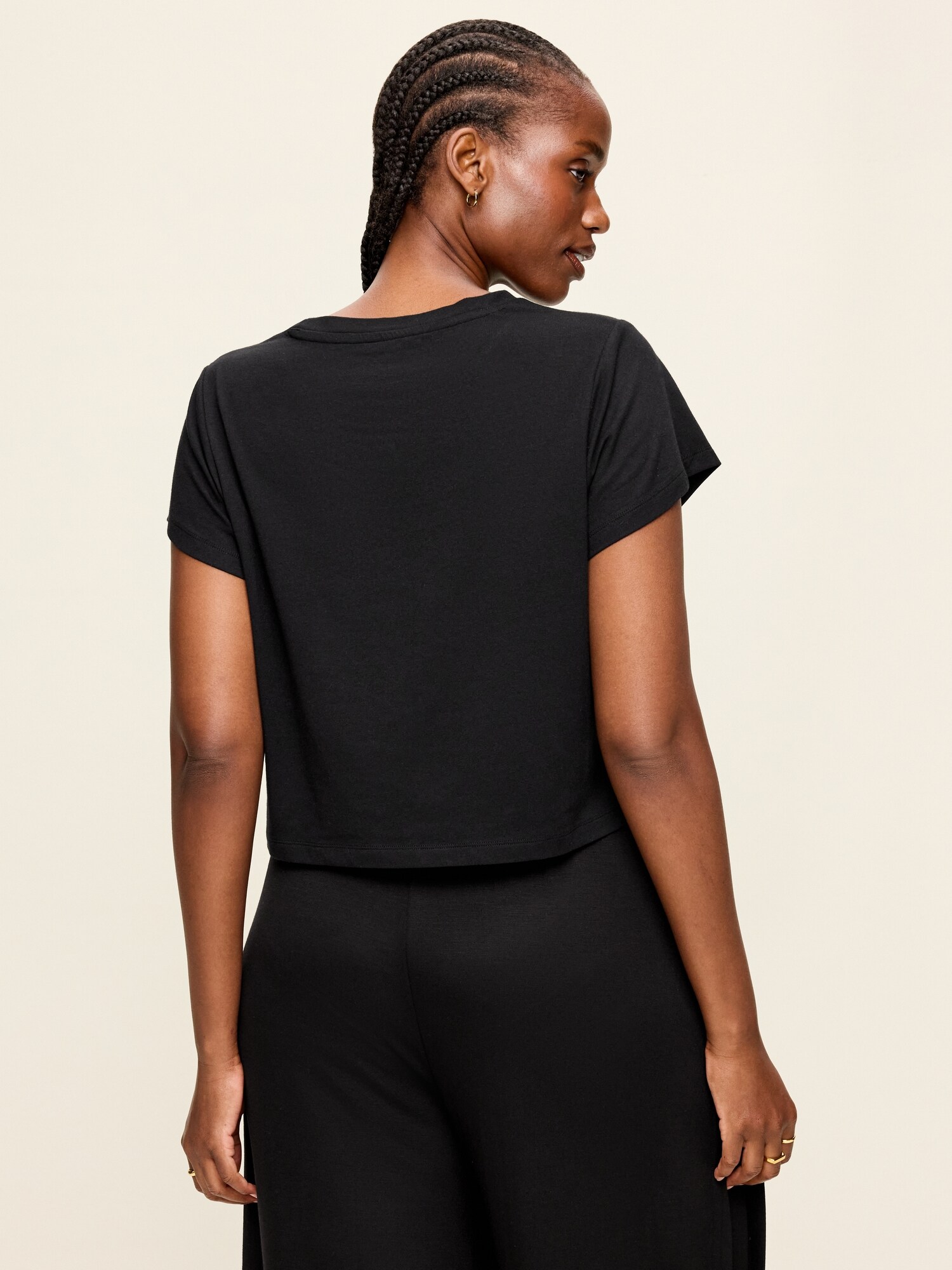 Женская футболка Old Navy Short-Sleeve Jersey T-Shirt, цвет: Чёрный — фото 6