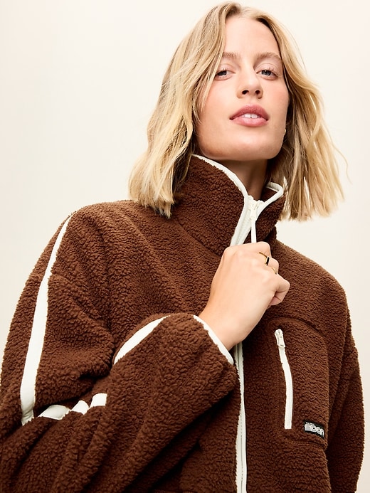 Loose Sherpa Full-Zip Jacket | Old Navy