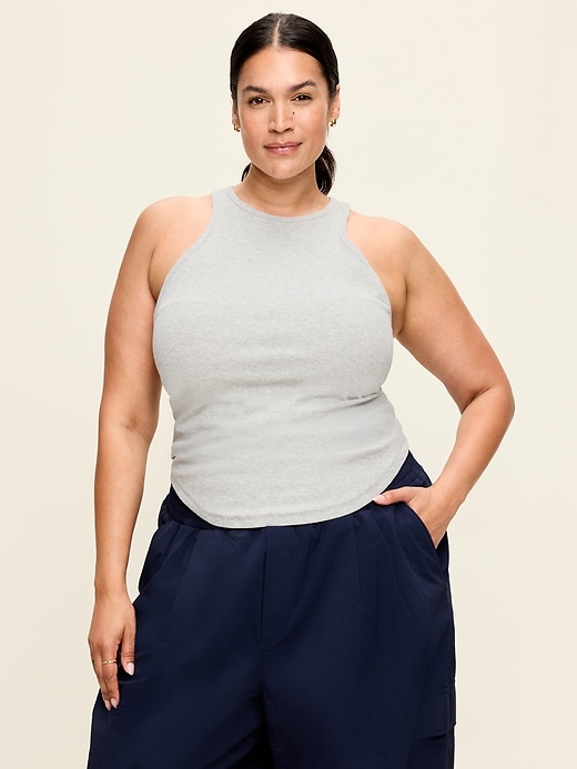 Image number 4 showing, CloudLite Ribbed Fitted Tank Top