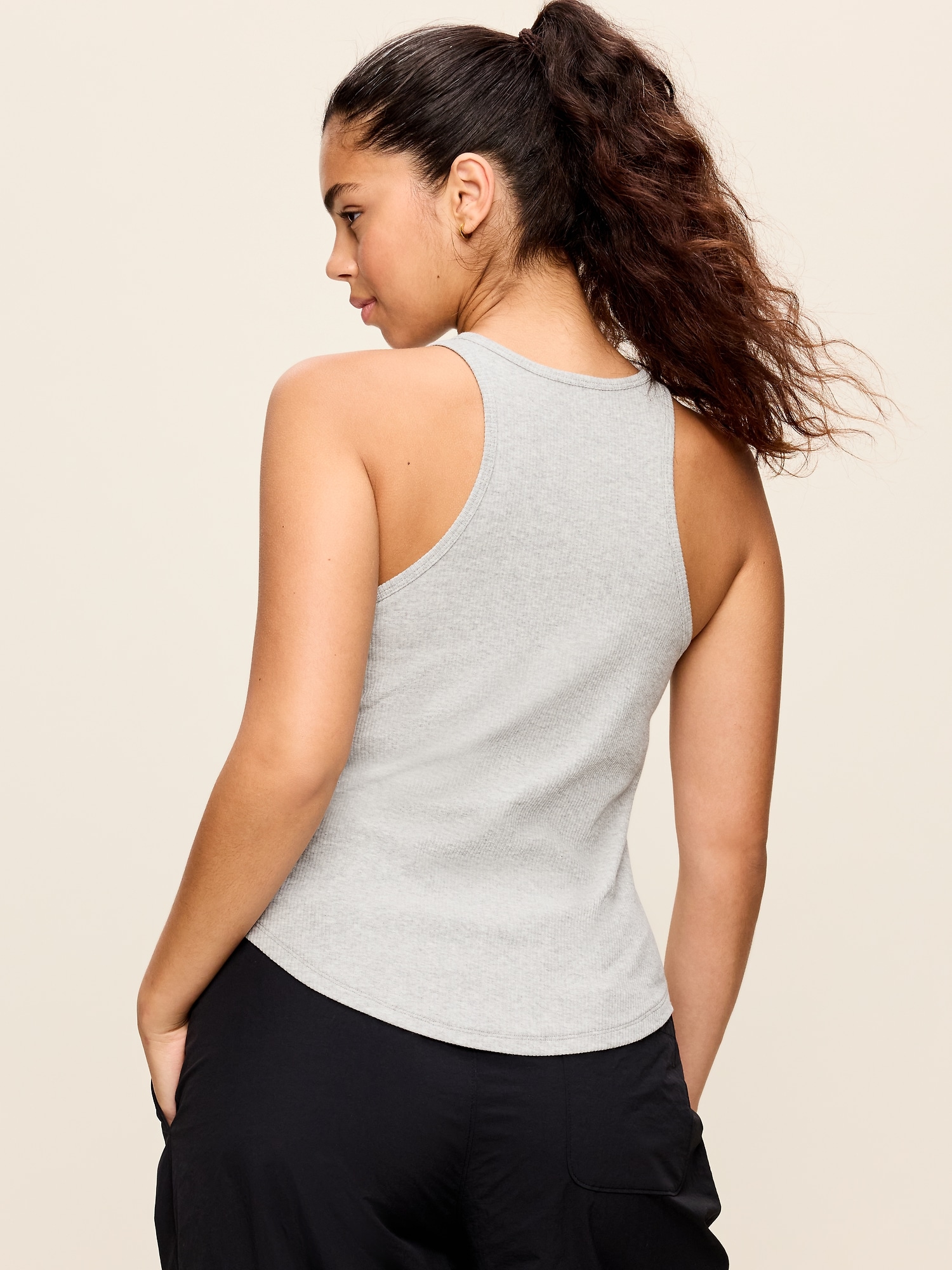 CloudLite Ribbed Fitted Tank Top