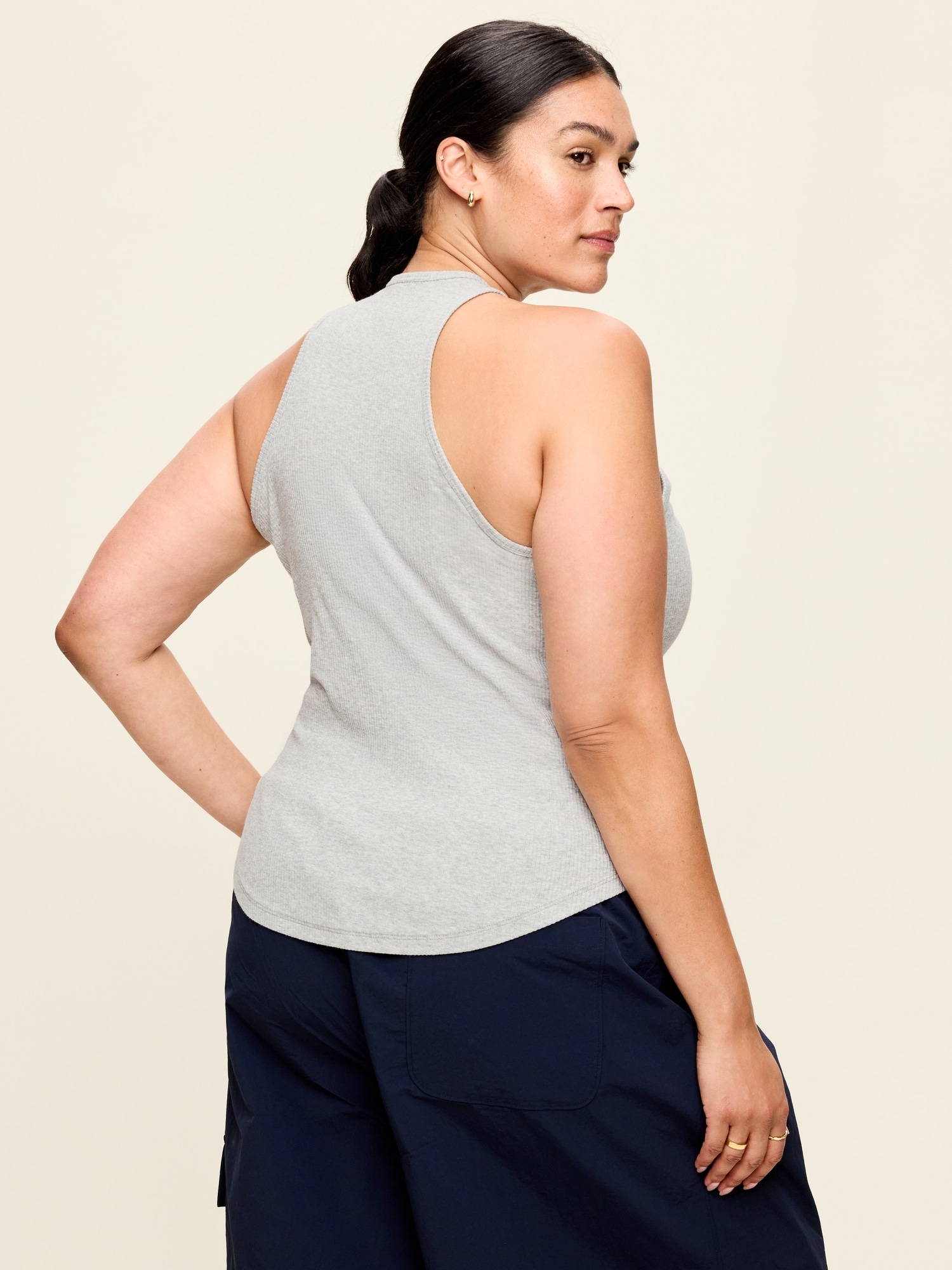 CloudLite Ribbed Fitted Tank Top