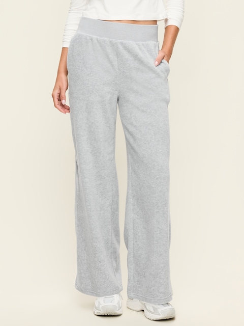 Extra High-Waisted Performance Fleece Wide-Leg Sweatpants