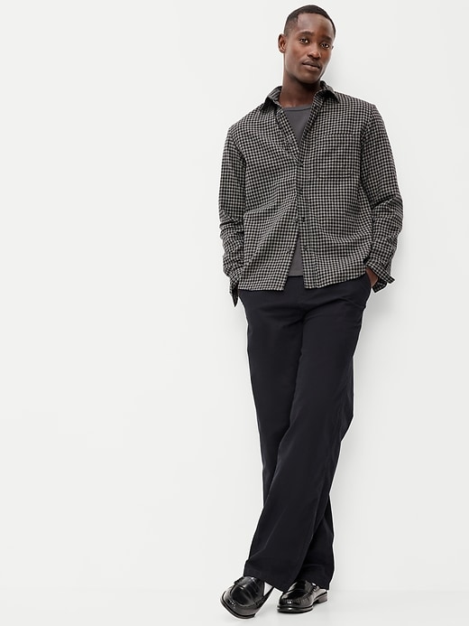 Image number 3 showing, Relaxed Long-Sleeve Plaid Flannel Pocket Shirt