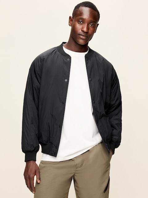 Water-Resistant Insulated Bomber Jacket