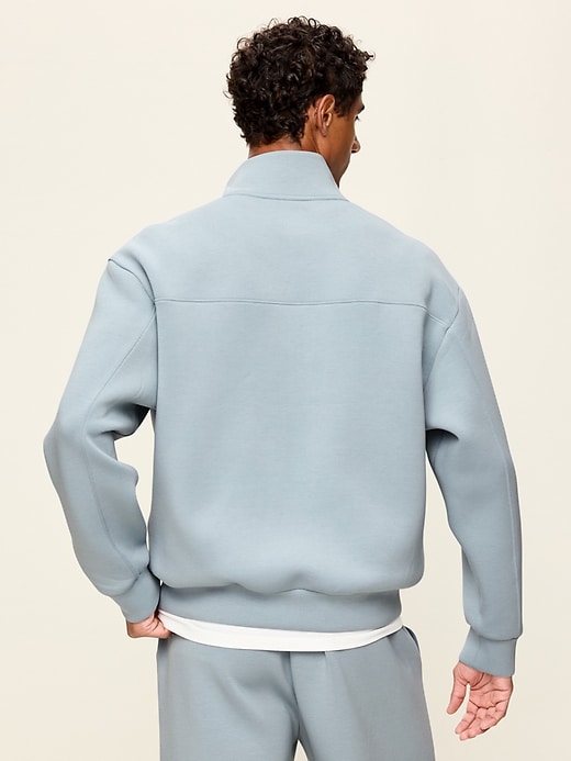 は*ー様 【BLUEWAY】90s OLD ブルーウェイ ジップフロント オーバ Bounce Fleece Oversized Half-Zip Pullover Sweatshirt | Old Navy