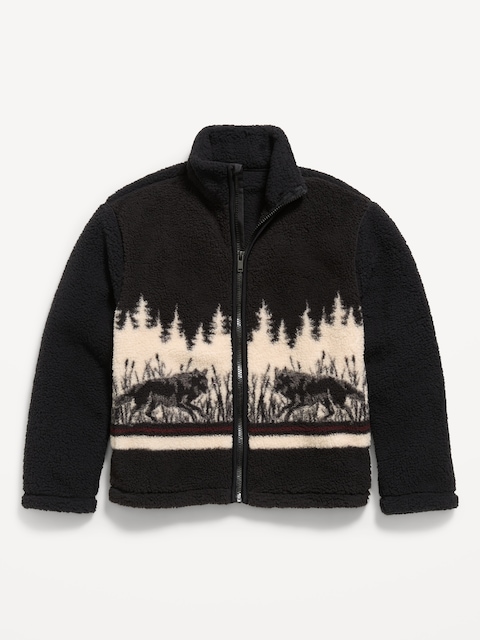 Sherpa Full-Zip Jacket for Boys