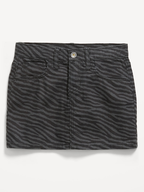 Mid-Rise Denim Skirt for Girls