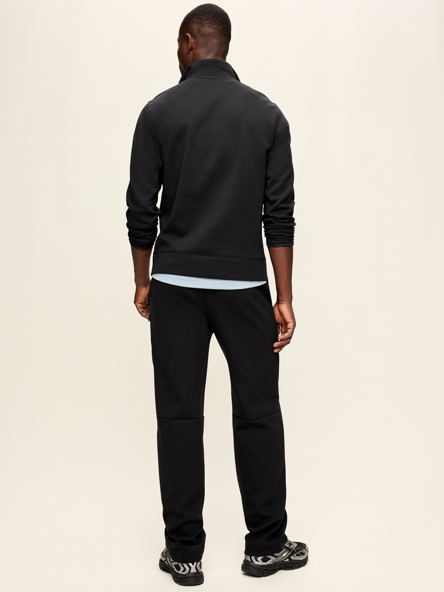 Мужские брюки Old Navy Dynamic Fleece Straight-Leg, цвет: Чёрный — фото 5