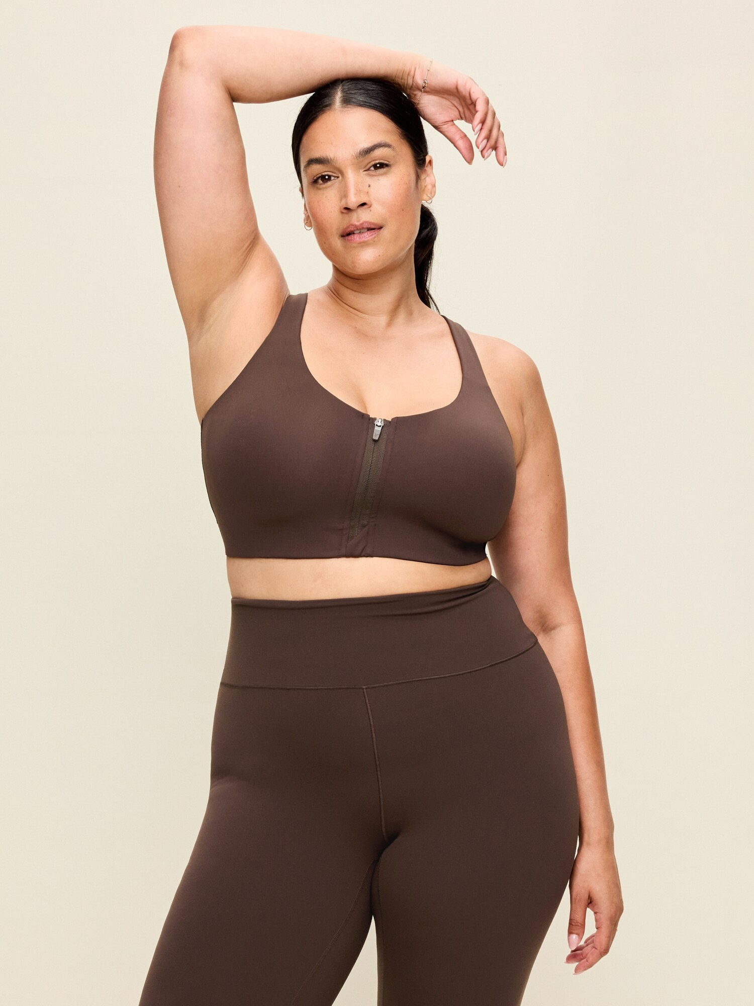 Спортивное бра PowerSoft, высокая поддержка — Old Navy, цвет: Чёрный кофейный — фото 6