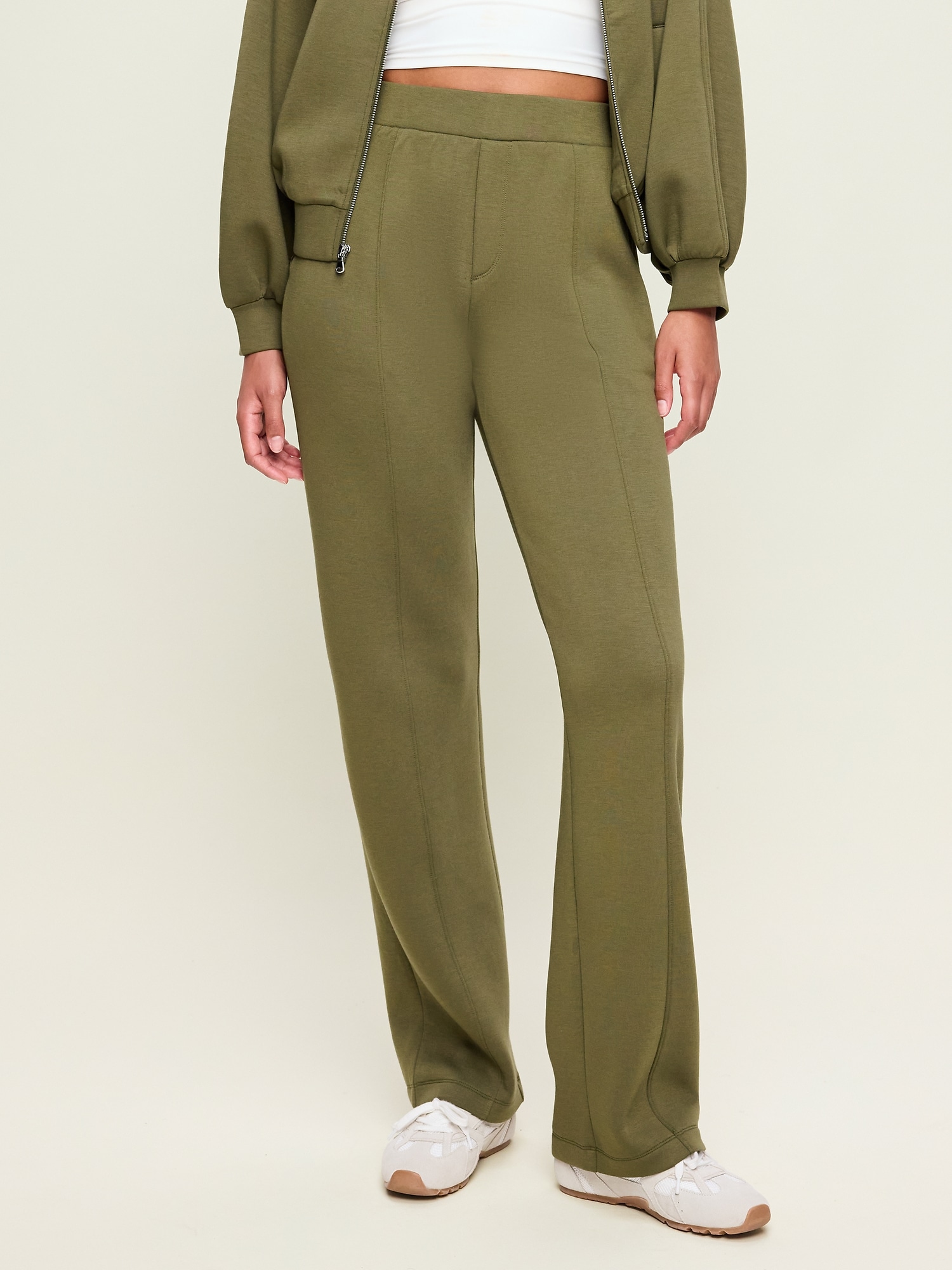 High-Waisted Bounce Fleece Trouser Sweatpants