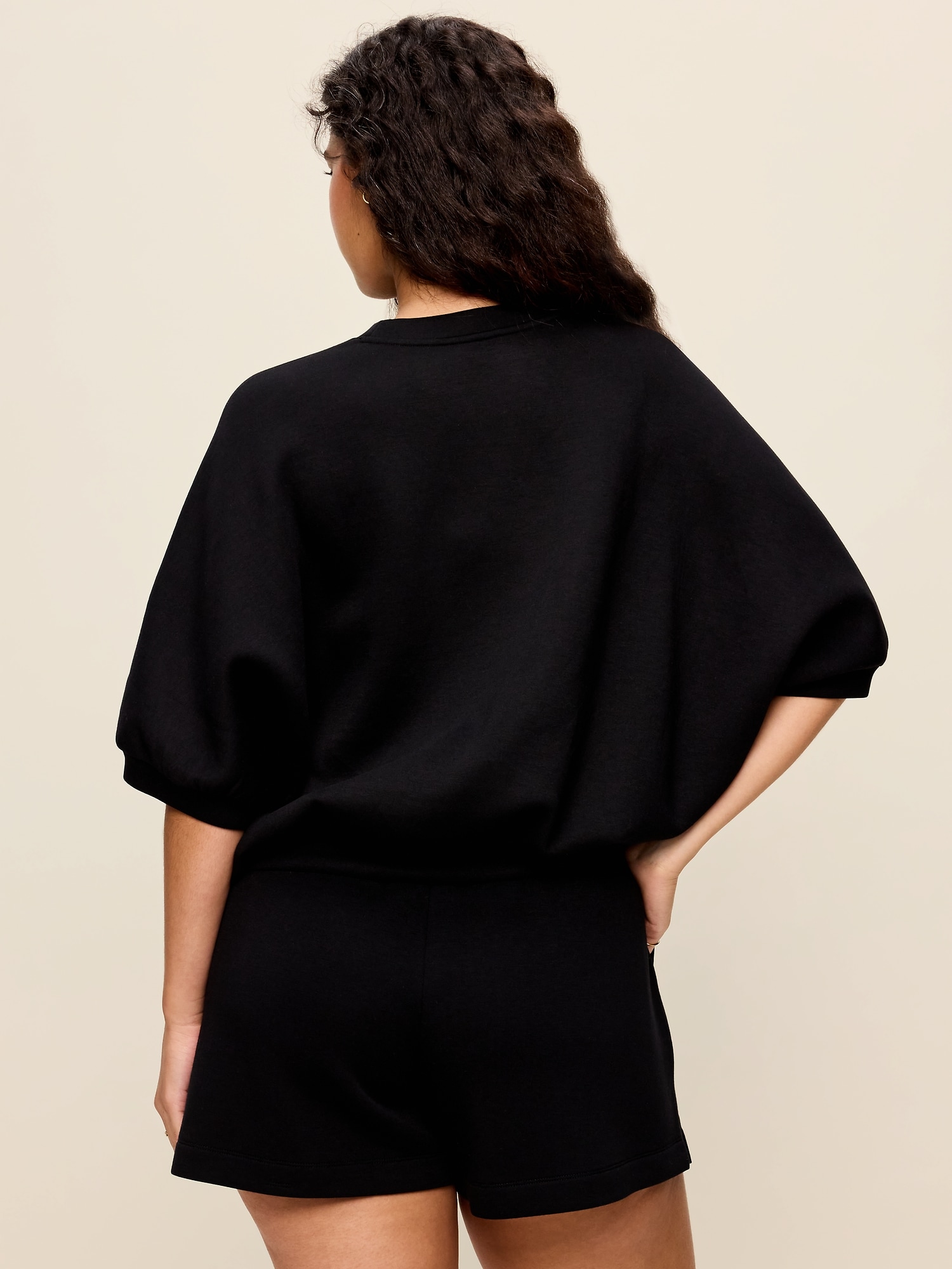 Bounce Fleece Dolman-Sleeve Top