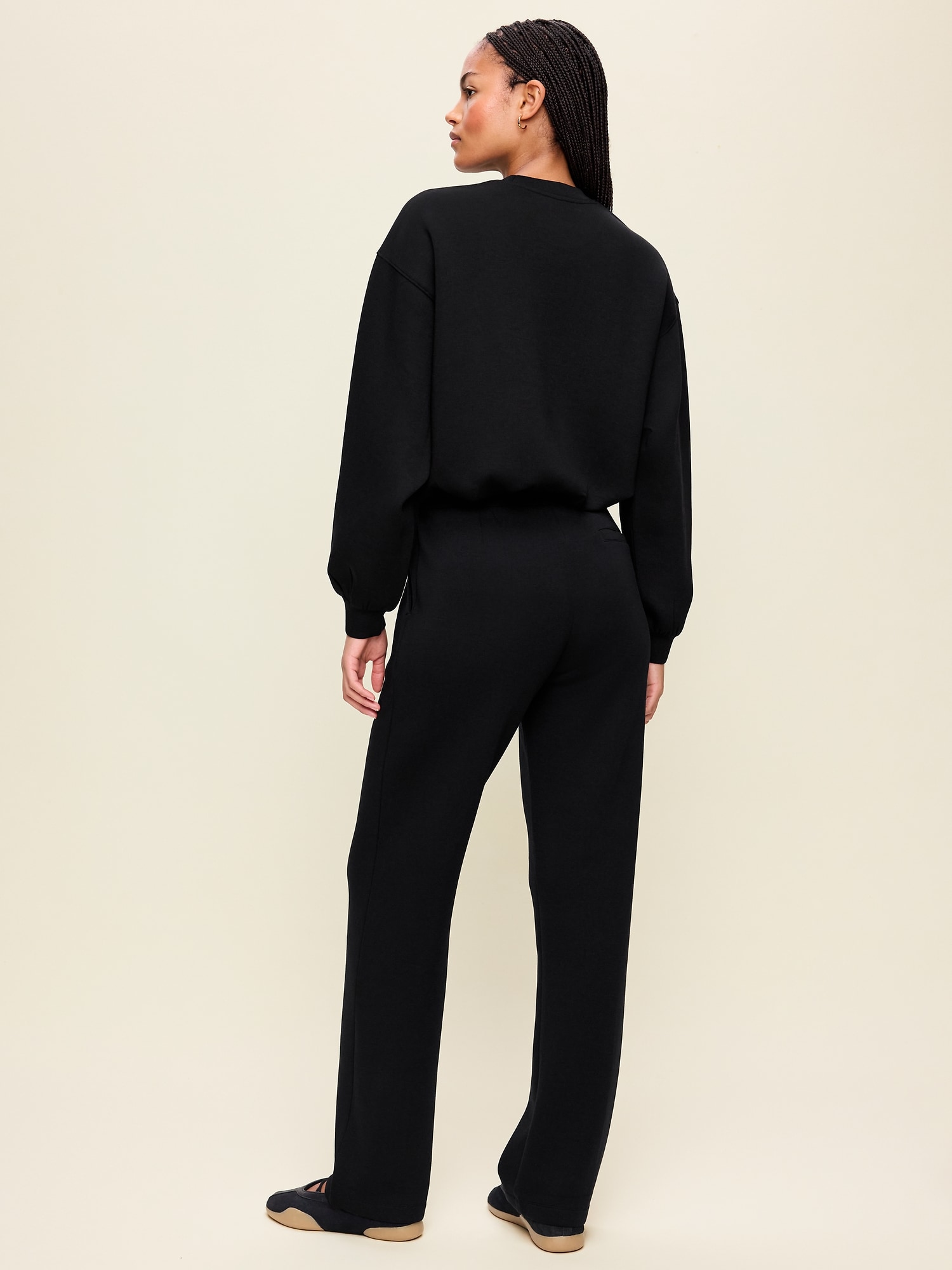 High-Waisted Bounce Fleece Trouser Sweatpants