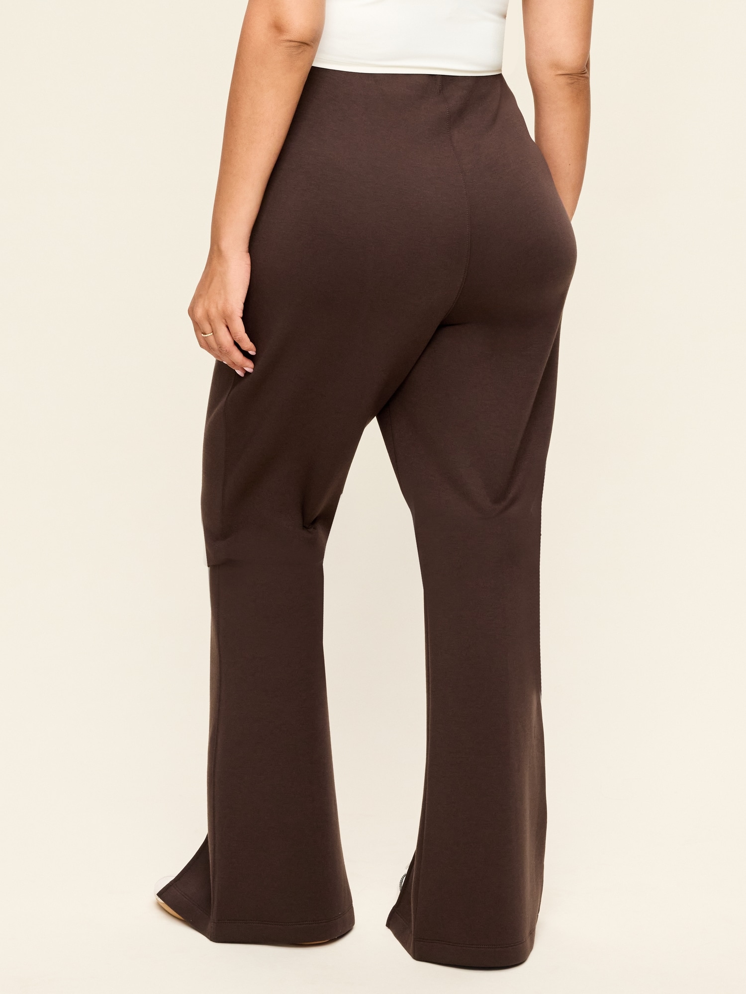 High-Waisted Bounce Fleece Flare-Leg Sweatpants