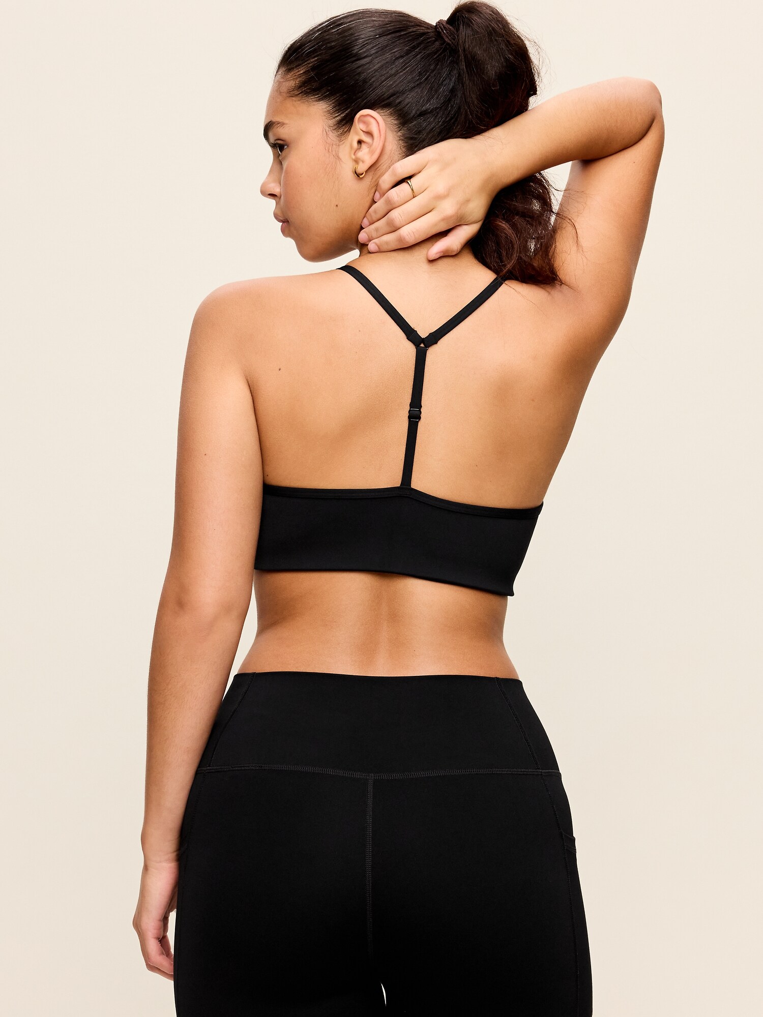 Спортивное бра Y-Back, лёгкая поддержка — Old Navy, цвет: Чёрный — фото 5
