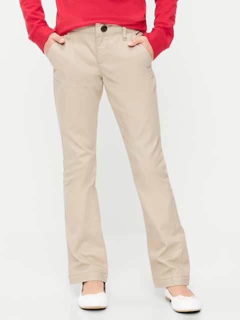 School Uniform Bootcut Pants for Girls