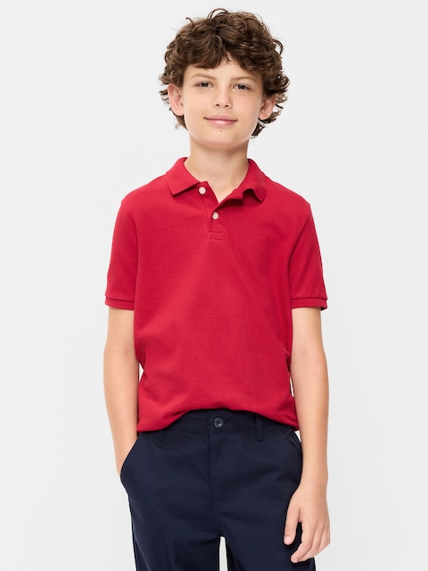 School Uniform Pique Polo Shirt for Boys