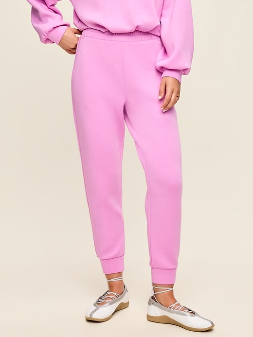 Image number 1 showing, High-Waisted Bounce Fleece Jogger Sweatpants