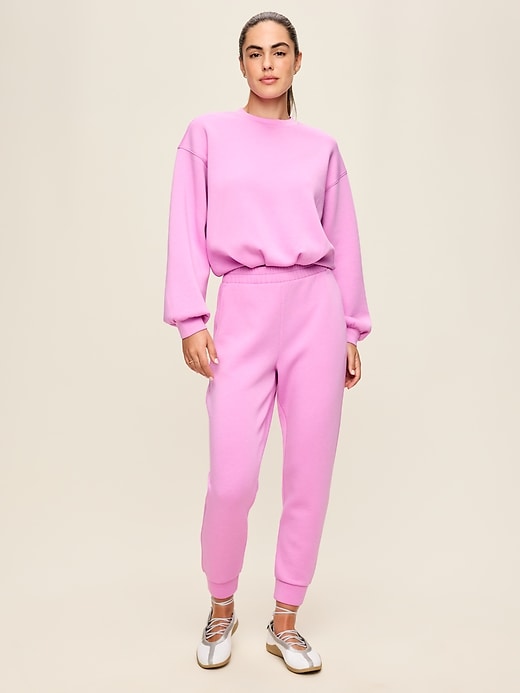 Image number 2 showing, High-Waisted Bounce Fleece Jogger Sweatpants