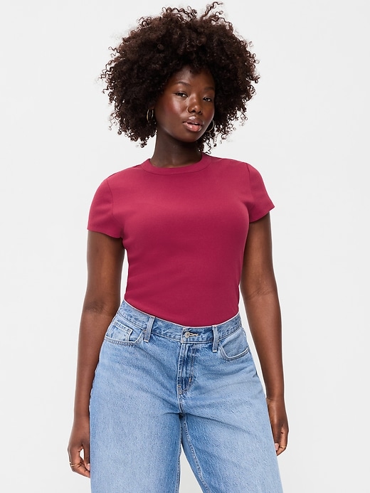 Image number 1 showing, Snug Crop T-Shirt