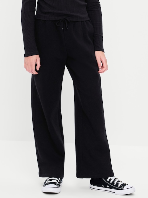 High-Waisted Graphic Wide-Leg Sweatpants for Girls