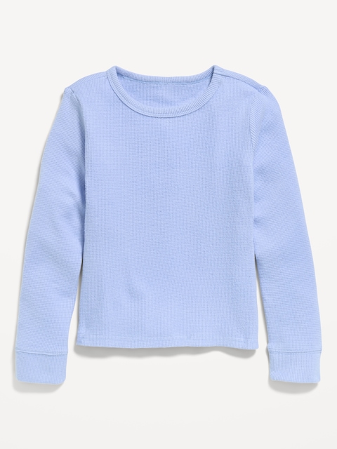 Long-Sleeve CozePlush Fitted Top for Girls