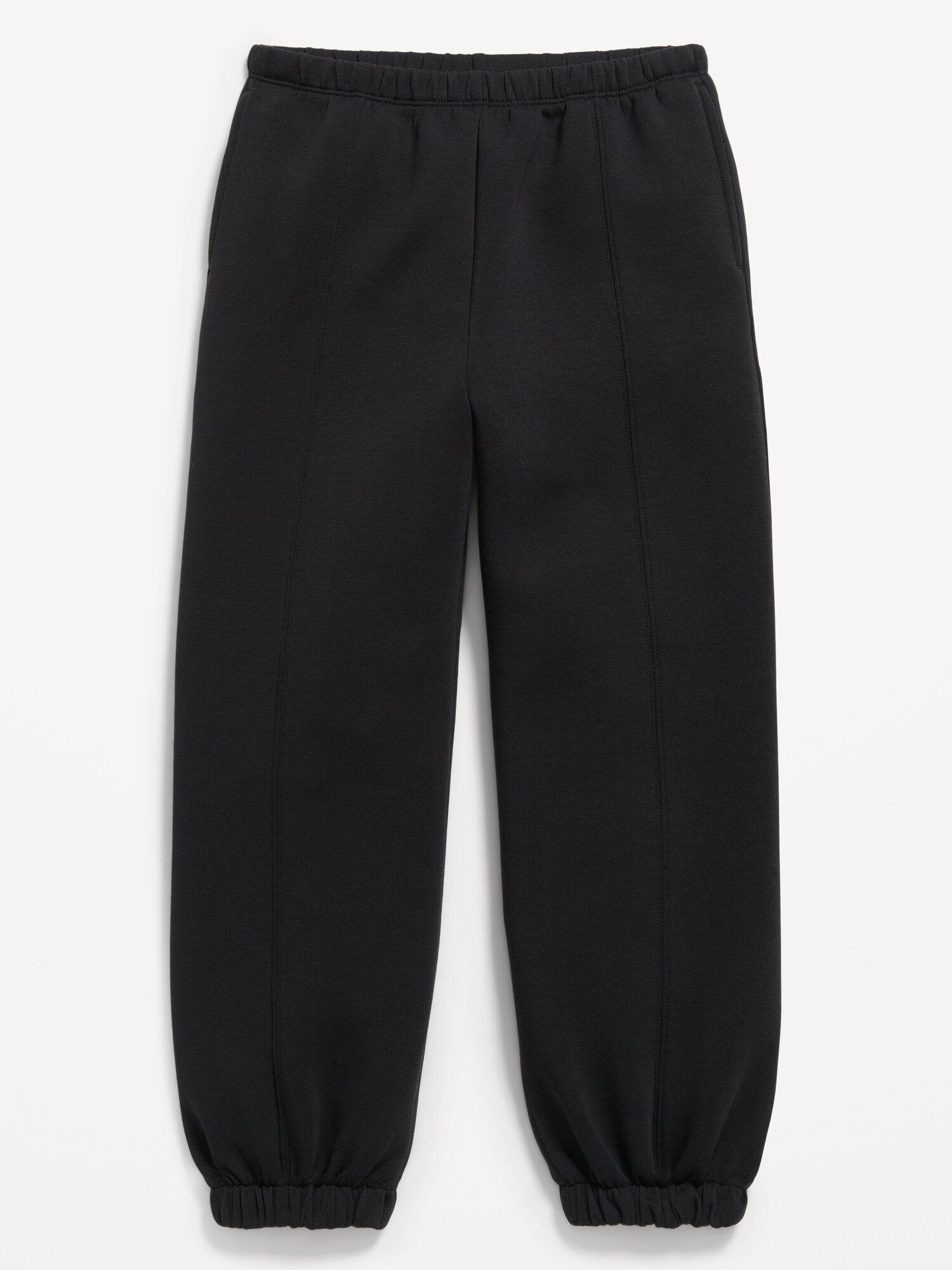 Брюки Old Navy High-Waisted Bounce Fleece Jogger Sweatpants для девочек, цвет: Чёрный — фото 4