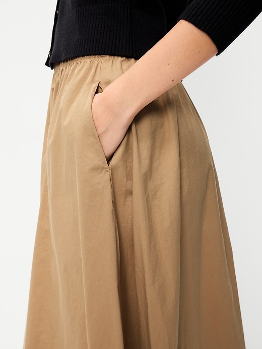 Image number 4 showing, Poplin Midi Skirt