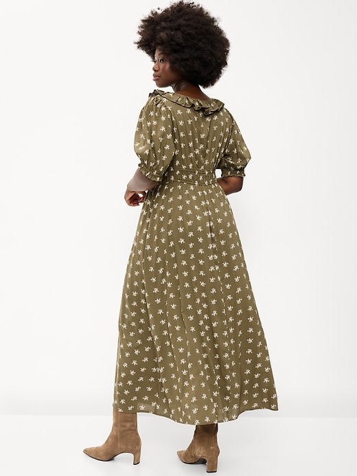 Image number 8 showing, Ruffle-Collar Boho Maxi Dress