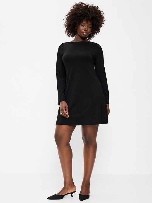 Old Navy Women's Low-Back Flare Mini Dress - Black