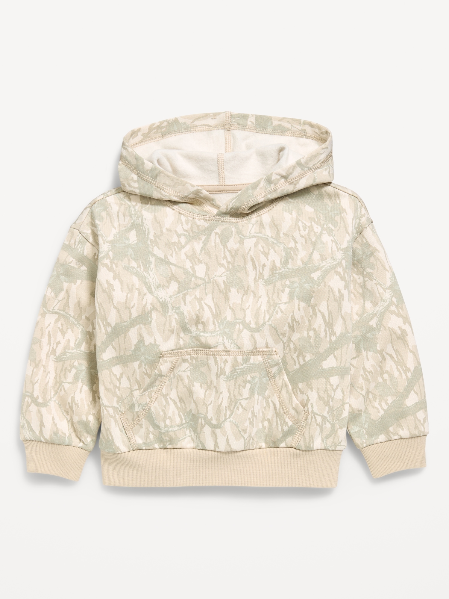 Oversized Boxy Washed Unisex Pullover Hoodie for Toddler