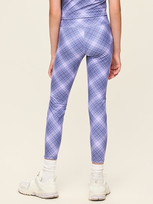 Image number 2 showing, High-Waisted PowerSoft 7/8-Length Side-Pocket Leggings for Girls