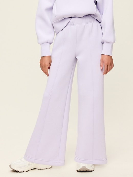 Image number 1 showing, High-Waisted Bounce Fleece Wide-Leg Sweatpants for Girls